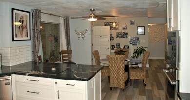 Kitchen Overlooking Dining Room