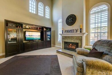 Spacious Living Room with Grand and Inviting Firep