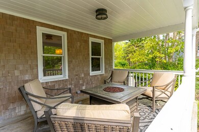 Front porch gas fire pit area 10 x 16 feet