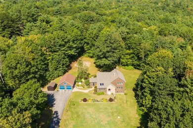 Front aerial view..total 8.7 ac