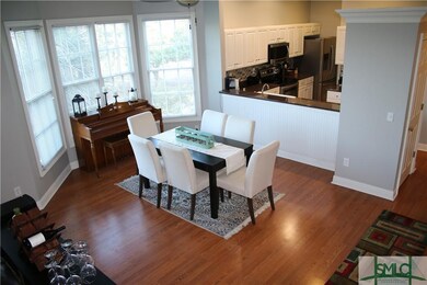 Bright and airy dining and kitchen.