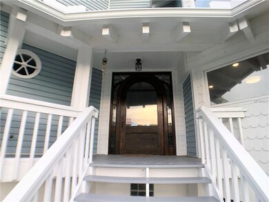 Majestic entryway, with original door