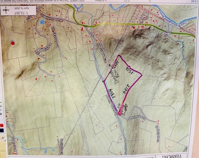 Old map showing ROW from Rt 12 private road