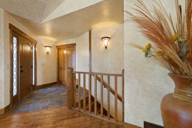 Entry with Hardwood and Slate Tile