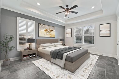 Virtually Staged Primary Bedroom