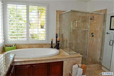 Master Bath:  Oversized Oval Tub with Seamless Gla