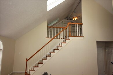 stairs to loft. great for a guest room/office