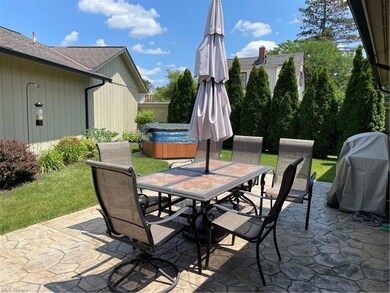 Stamped concrete patio