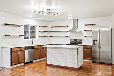Open concept kitchen