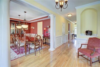 Hardwood flooring, crown molding, custom lighting 