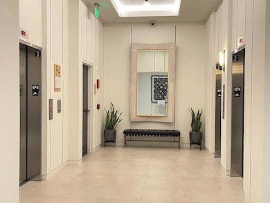 Community lobby with a surveillance system