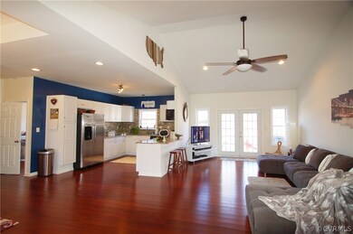 View Of Great Room And Kitchen From The Entry