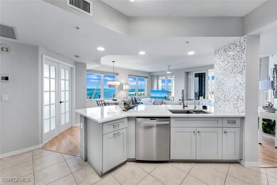Kitchen featuring visible vents, stainless steel d