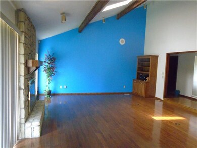 Spacious living area with skylights!