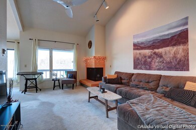 Open Living With High Vaulted Ceilings