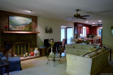 Living room w/ fireplace