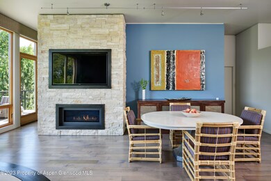 Custom stone fireplace