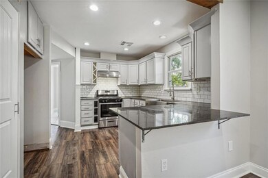 Granite tops with eat-in bar