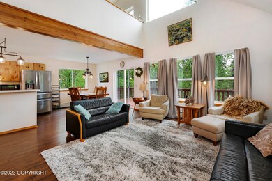 Living Room w/Cathedral Ceilings