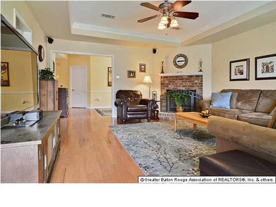 Bright open living room to formal dining and kitch
