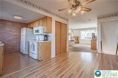 Main Level Dining room, Kitchen, and the living room