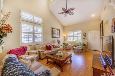 Spacious living room greets your guests.