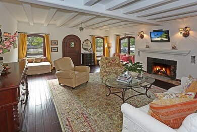 Gracious Living Room with Fireplace