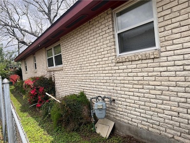 Left side of house
