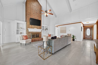 Family Room with fireplace