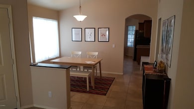 Dining room off family room