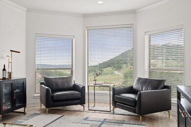 Sitting room with wood finished floors, a healthy