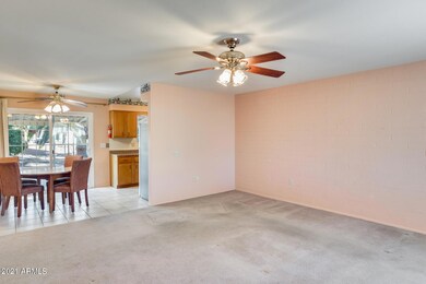 Entering the dining room and kitchen