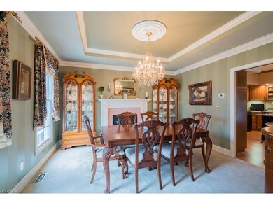 Formal Dining Room with Faux Fireplace and custom 
