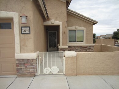 Walled front patio