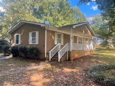 View of front of property with a porch