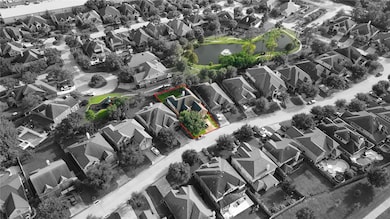 Aerial view of 14402 Hazeldale. This shot shows th