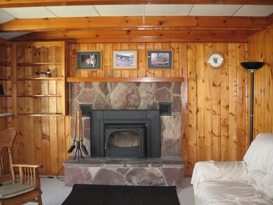 Lovely stone fireplace