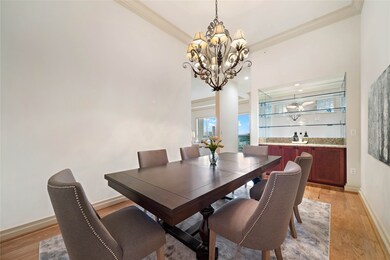 Savor sumptuous dinners in this bright and spaciou