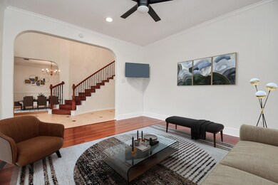 Bright and inviting formal dining room and ample s