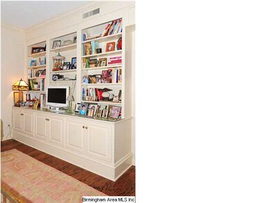 Built-in Bookcase in third Bedroom (currently used