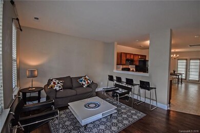Spacious living room with beautiful floors