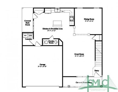 1st Floor Plan. First floor includes large family 