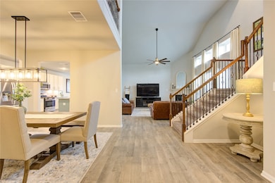 The open concept is ideal for family and friend ga