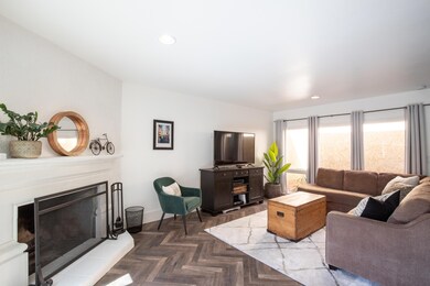 Living Room - Fireplace & Natural Light