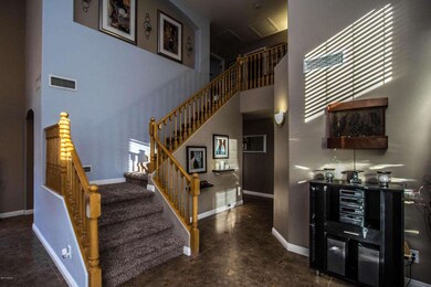Wood Banister Stairway