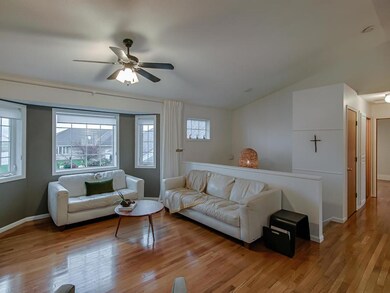 Lovely bow window in the living room