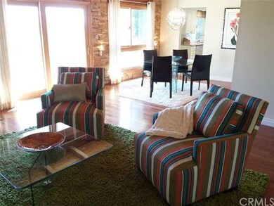 Open living area leads to the the dining room...