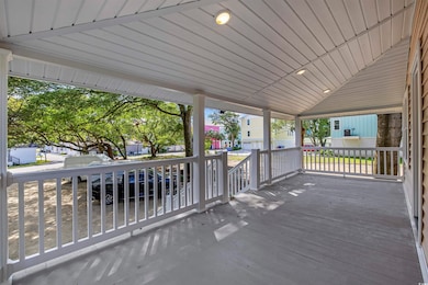 Porch featuring a residential view
