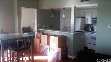 View from living room (Tenant's moving boxes). 