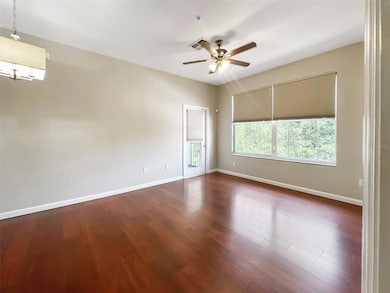 Living room leading to balcony